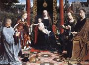 Gerard David THe Virgin and Child with Saints and Donor oil on canvas